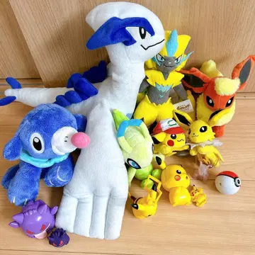 포켓몬 봉제 인형 세트 루기아, 제라오라, 아시마리, 부스터 외 극장판