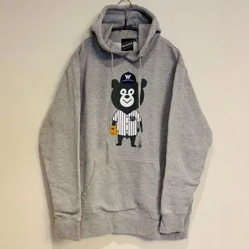 BEAMS T 후드티 빔즈 곰 그레이 L 사이즈