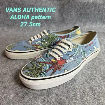 VANS 반스 오센틱 하와이 패턴 알로하 패턴 올 패턴 27.5cm 블루