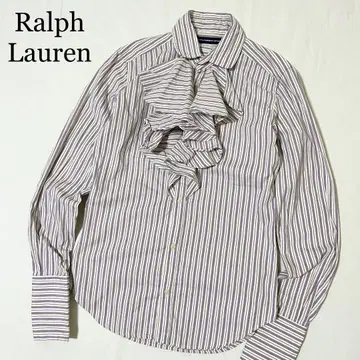 Ralph Lauren 랄프 로렌 프릴 스트라이프 셔츠 코튼