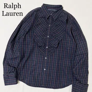 Ralph Lauren 랄프 로렌 프릴 체크 셔츠 여성용 면