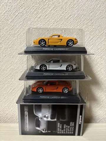 교쇼 1/64 포르쉐 6 까레라 GT 3대 세트