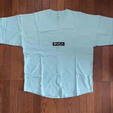 RVCA 민트 티셔츠 반소매 드롭 숄더
