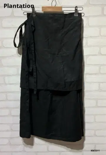 Plantation 플랜테이션 린넨 랩스커트 일본제