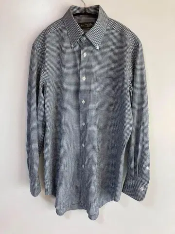Maker's Shirt 체크 무늬 긴팔 셔츠 버튼 다운