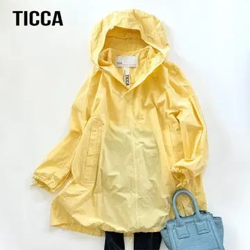 거의 새상품 티카 후디 스키퍼 오버 블라우스 튜닉 옐로우 컬러
