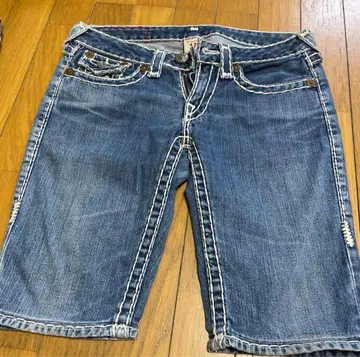 True Religion 데님 숏 팬츠
