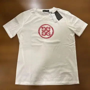 G-FORE 로고 프린트 티셔츠 화이트 새상품