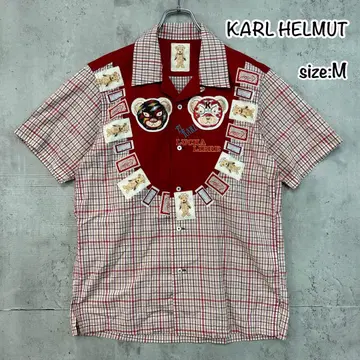 KARL HELMUT KARL-kun 반팔 셔츠 루차 컬 군 M