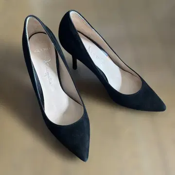 블랙 스웨이드 하이힐 23cm D
