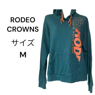 RODEO CROWNS 로데오 크라운 남성용 로고 후드티 사이즈 M