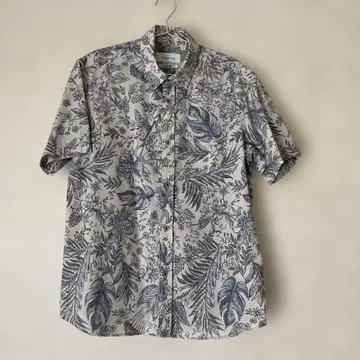 MAJUN 꽃무늬 반팔 셔츠 L 하자품