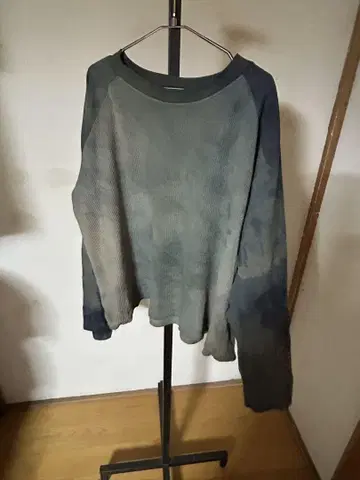 캠버 써멀 롱 T 무라 염색 가공 이후 염색