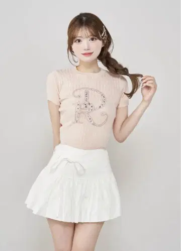 다리치 DR 비쥬 리브 니트 탑