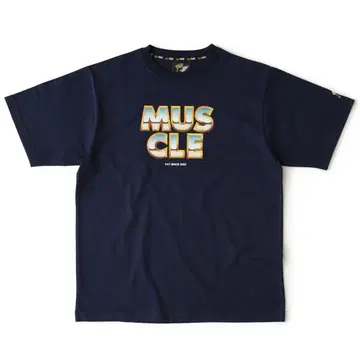 새상품급 FAT MUSCLE 티셔츠 사이즈 FAT (XL) NAVY