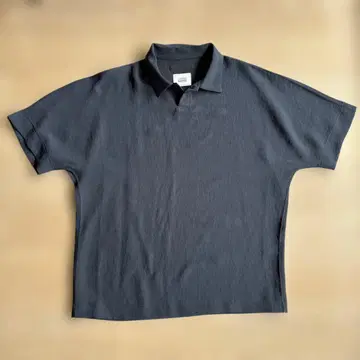 UNITED ARROWS & SONS 다크 그레이 피케 셔츠 M