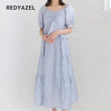 미사용 새상품 REDYAZEL 플라워 자수 캉캉 스커트