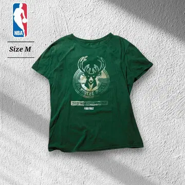 Fanatics NBA 밀워키 백스 티셔츠 2021 챔피온 기념 그린 M