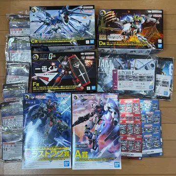 건담 프라모델 제일복권 수성의 마녀 라스트 원 a.c.d.f상 세트