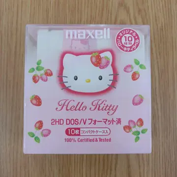 maxell 오리지널 헬로키티 라벨 플로피 디스크 10매입