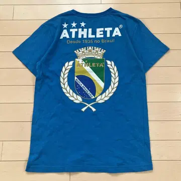 6.9 ATHLETA 아스레타 티셔츠 반팔 블루 M 풋살 브라질