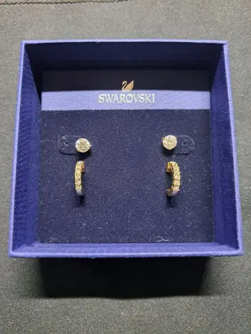 SWAROVSKI 크리스탈 귀걸이 세트 캐치 하나 결품