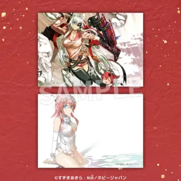 백화요란 사무라이 걸스 야나기 쥬베에 은염 브로마이드 세트