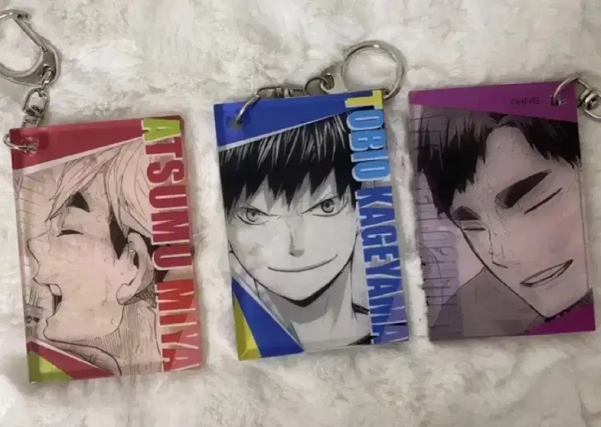 Haikyu!! Jump Shop Original Art Smile Keyring, Miya Atsumu, Kageyama Tobio