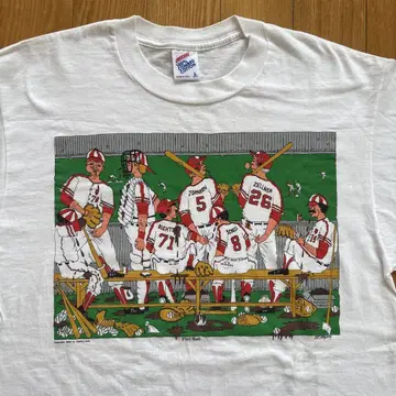 90s jerzees B.Jonson 아트 티 카피라이트 1990
