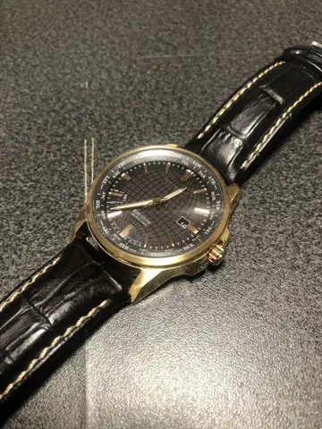 시티즌 Eco-Drive 남성용 시계 블랙/금