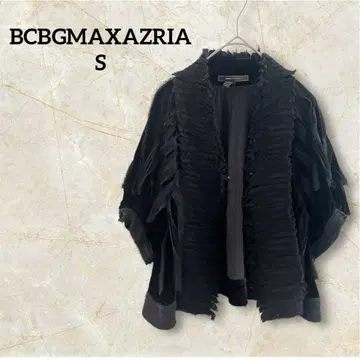 BCBGMAXAZRIA [S] 블랙 판초 케이프 코트