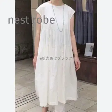 레어! nest robe 카디 코튼 핀턱 원피스 블랙