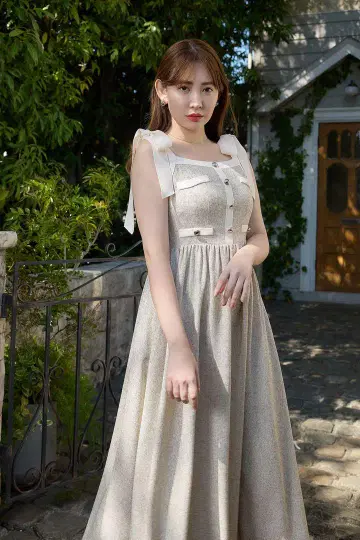 베로나 트위드 롱 드레스 S herlipto