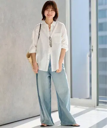 JOURNAL STANDARD relume 컬러 린넨 오버 사이즈 셔츠