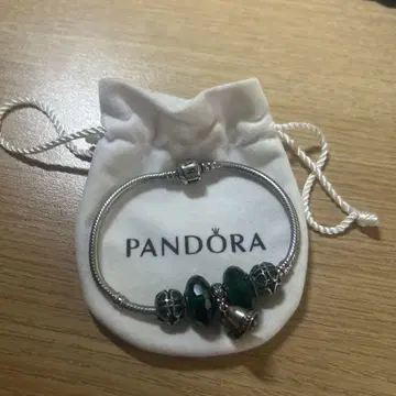 Pandora 비즈 팔찌 그린