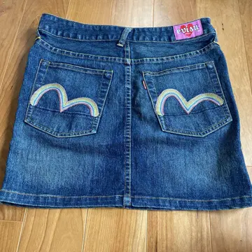 EVISU 데님 스커트