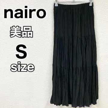 nairo 나이로 와셔 플리츠 스커트 스커트 롱 스커트