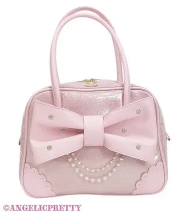angelic pretty 글리터 보석 리본 보스턴 백