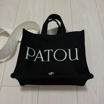PATOU 코튼 캔버스 파투 토트 스몰