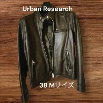 Urban Research 다크 브라운 램 가죽 자켓 M 사이즈