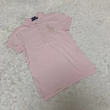 RALPH LAUREN 랄프 로렌 반팔 폴로 셔츠 비쥬 핑크 M