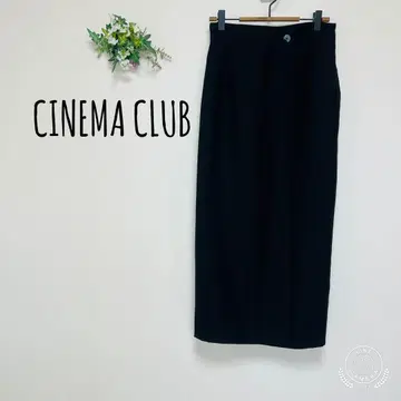 CINEMA CLUB 시네마 클럽 랩 롱 스커트 무지 심플