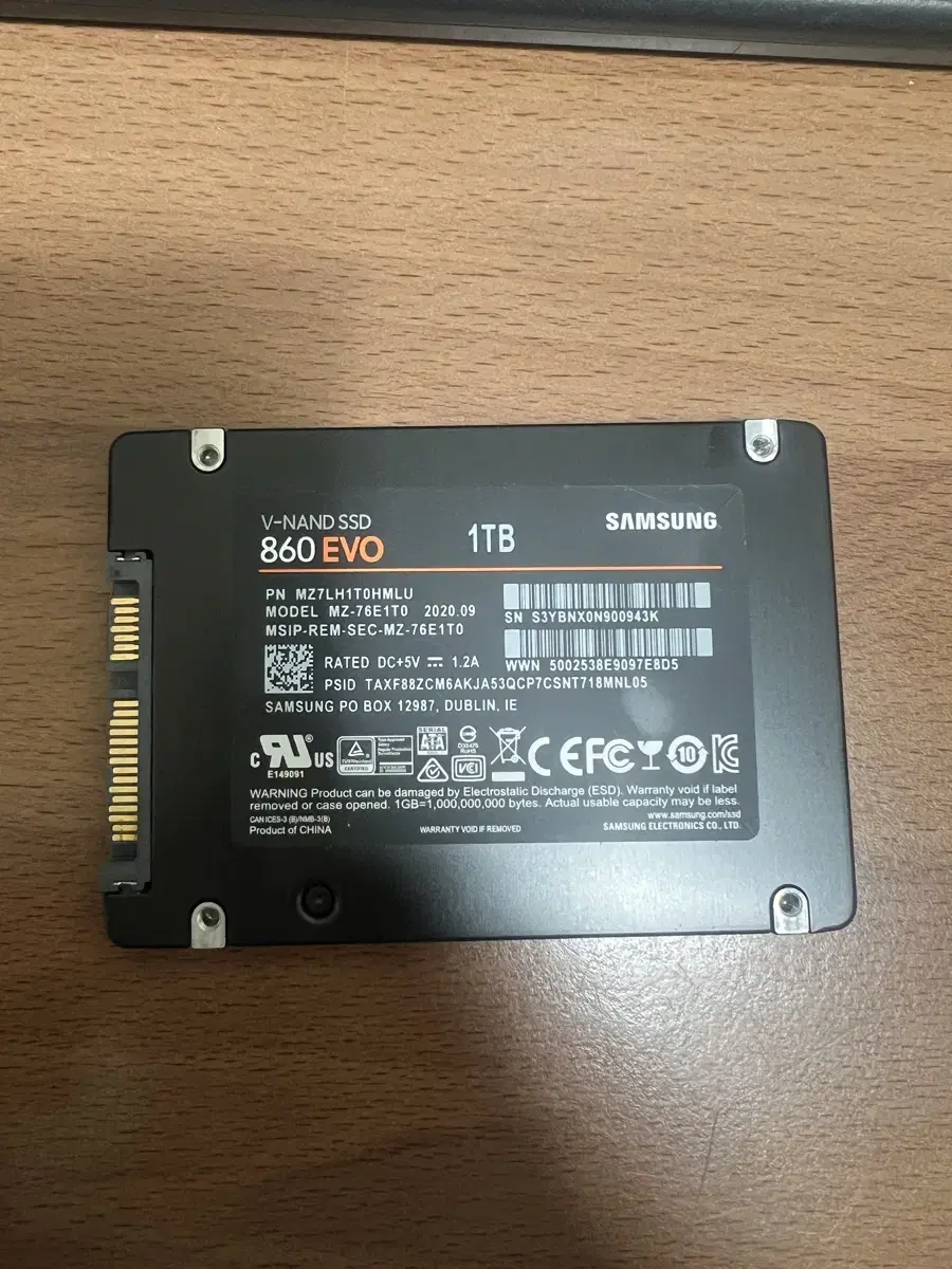 Samsung 860EVO SSD 1TB