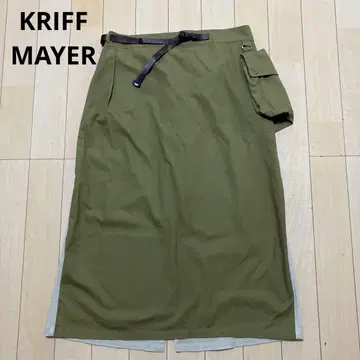 KRIFF MAYER 클리프 메이어 롱 스커트 카키 M 사이즈
