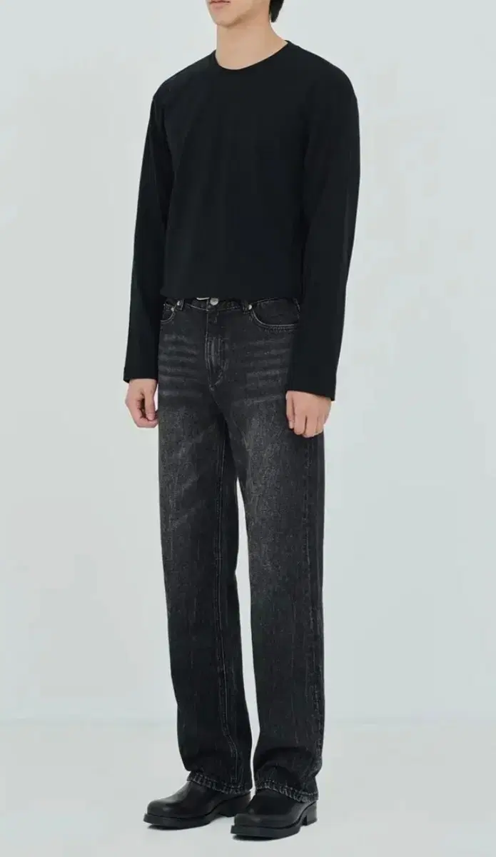 페이탈리즘 와이드 데님 팬츠 남성