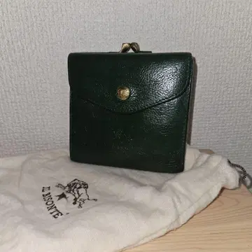 IL BISONTE 지갑 다크 그린 그린