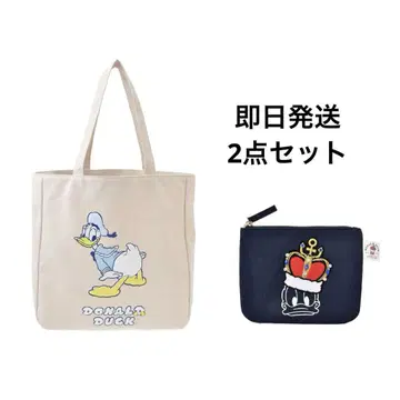 DONALD THE KING 도날드 파우치 플랫 토트백