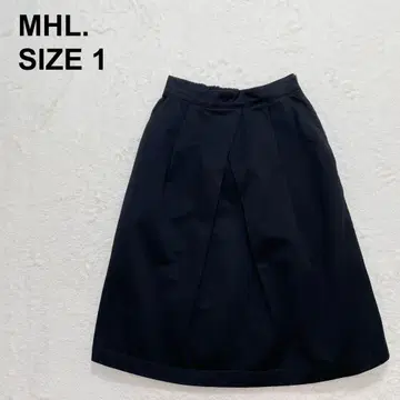 MHL MHL 크로스 턱 스커트 코튼 탄력 고급 (1376)