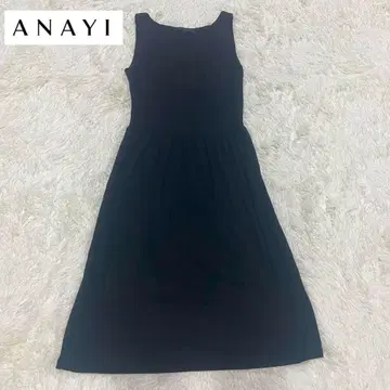 ANAYI 아나이 슬리브리스 원피스 레이스 블랙 무릎 기장