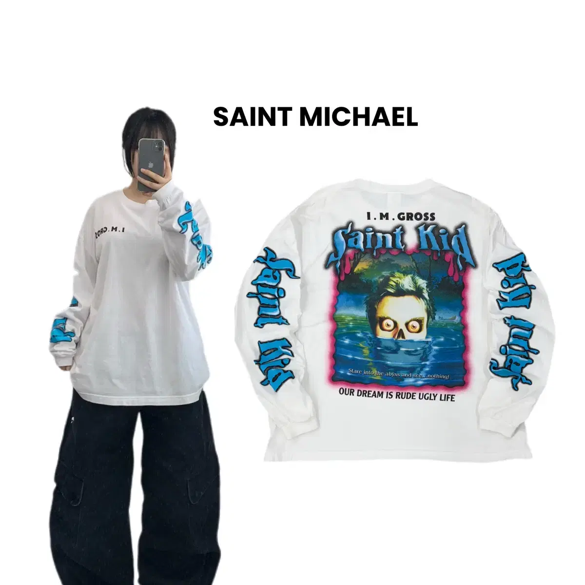 SAINT Mxxxxxx The Kid LAROI LS TEE / L Rare*Saint Michael x The